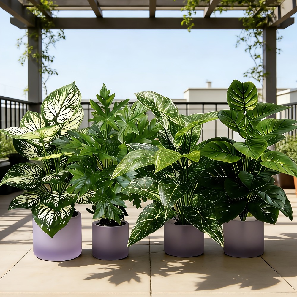 Fiddle Leaf Fig - Набор из 4 искусственных растений: 48