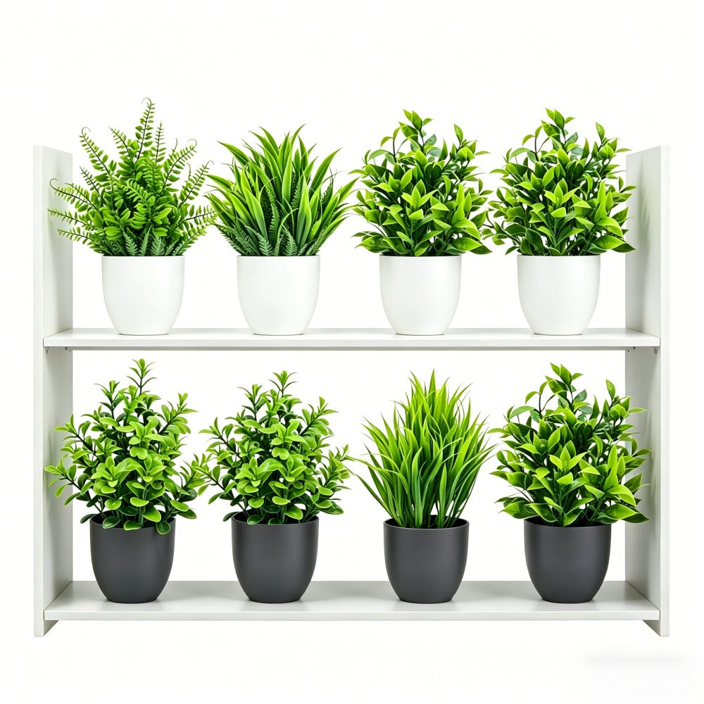 Snake Plant - Набор из 4 миниатюрных искусственных растений