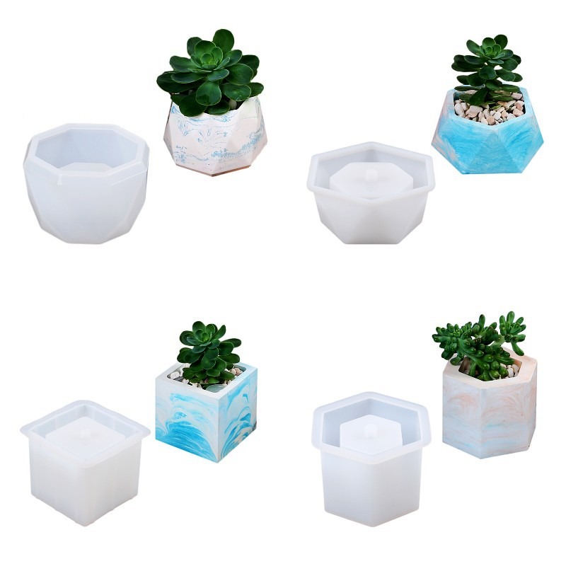 Цветочный горшок, силиконовая  – обзор и цена Succulent Set