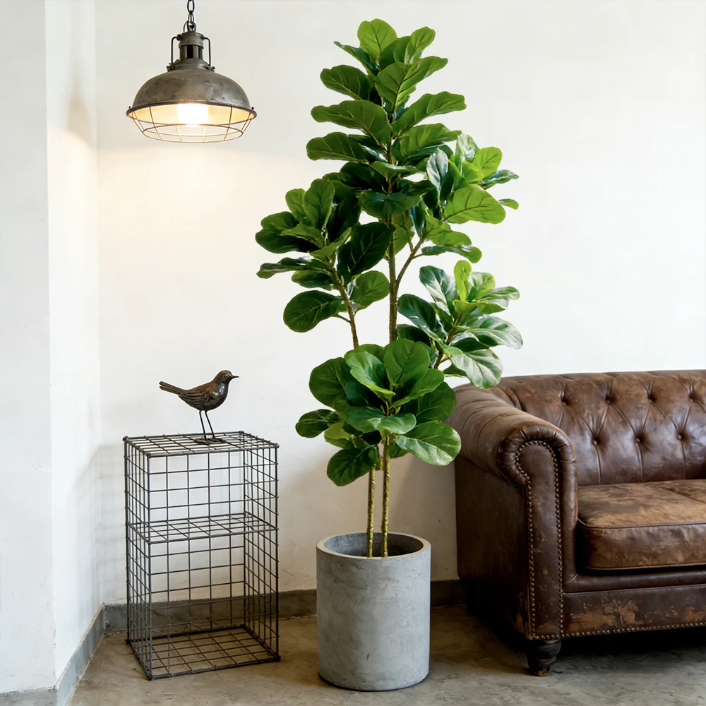 Искусственное дерево фикус лир – обзор и цена Fiddle Leaf Fig