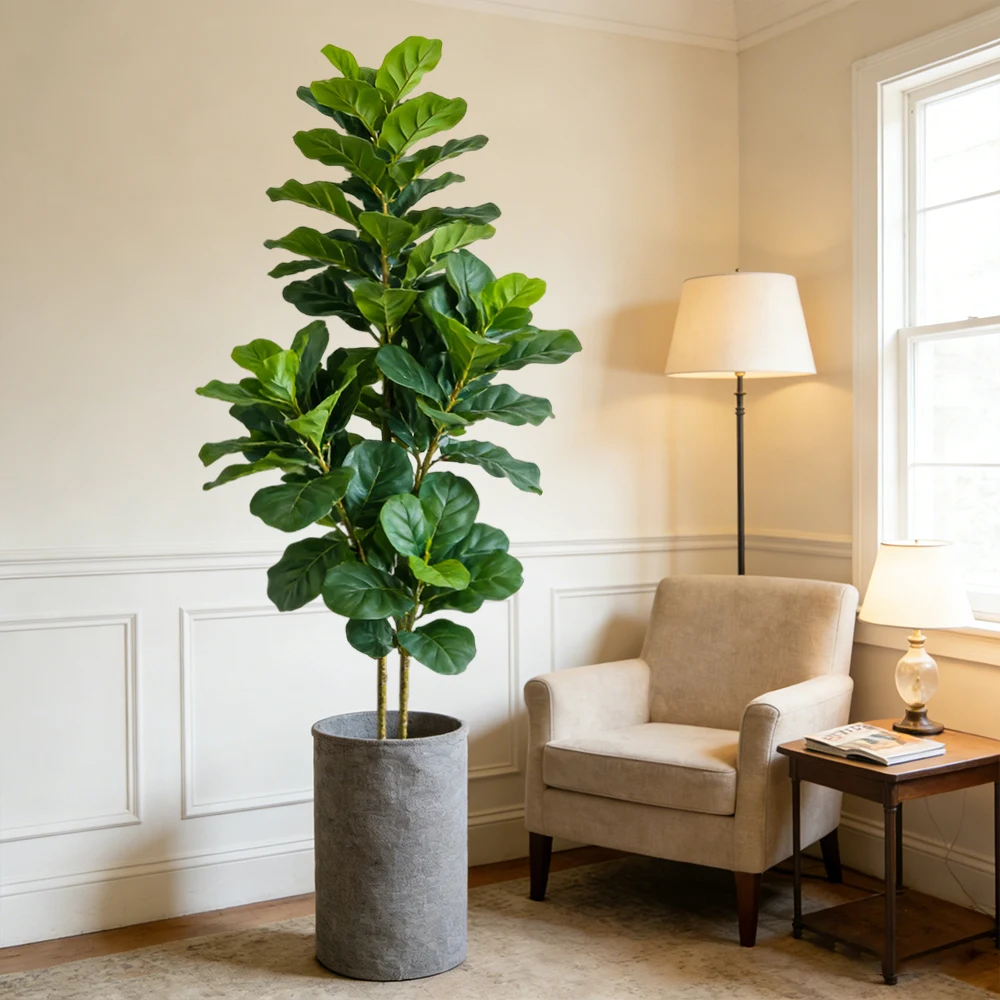 Искусственное дерево фикус лир – обзор и цена Fiddle Leaf Fig